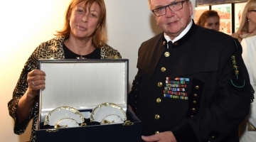 Souasn prezidentka FCEM pan Laura Frati Gucci s editelem spolenosti Ing. Ladislavem Vitoulem