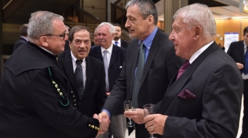 Greeting with Minister of Defence Martin Stropnick